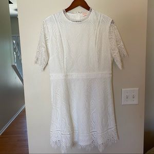 White lace dress, size large